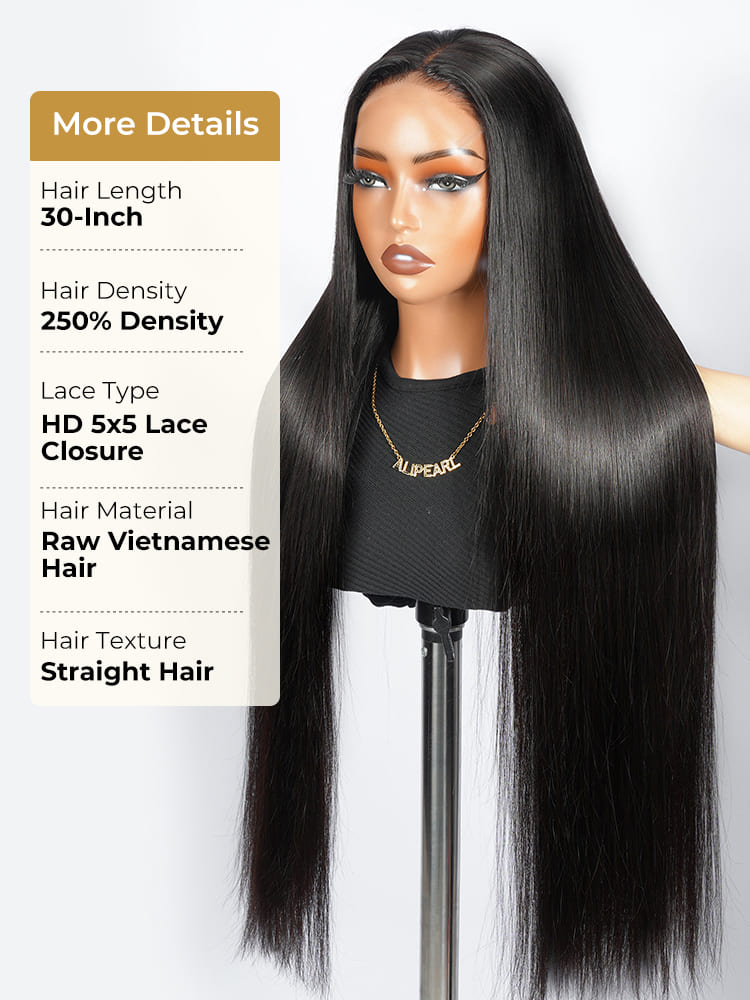 super long straight wig