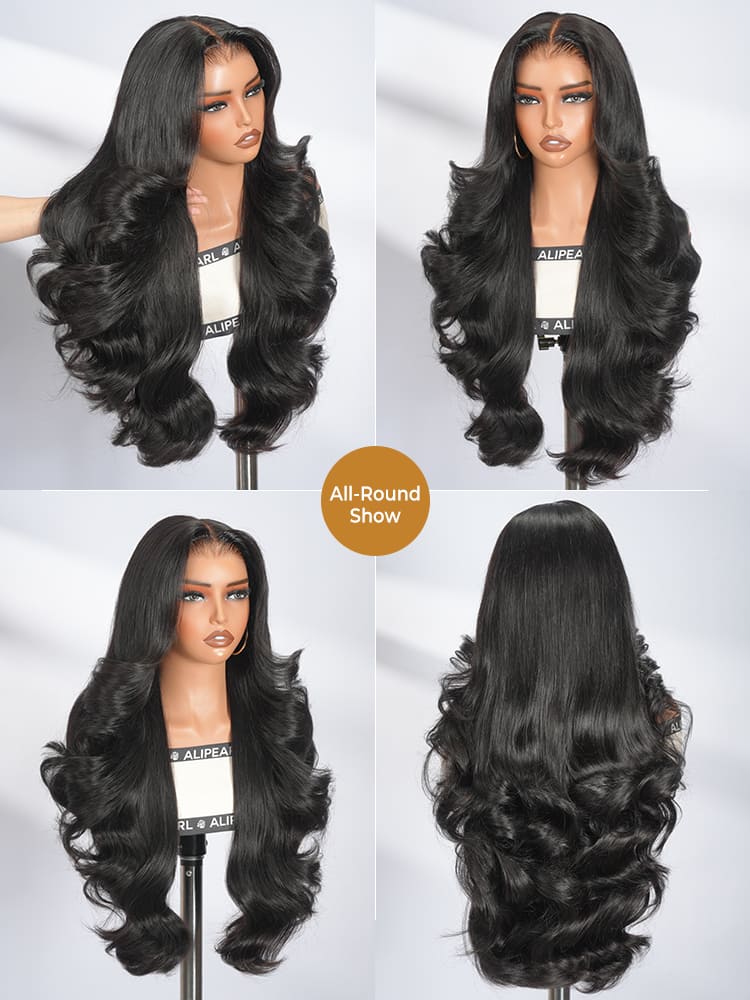 body wave wig with layers