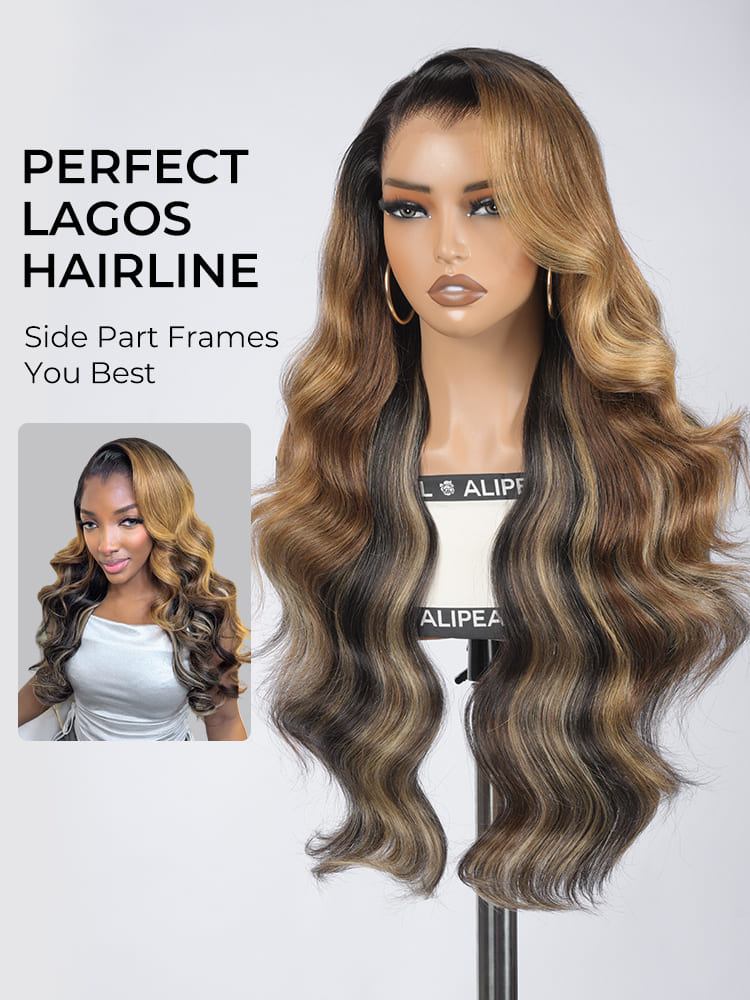 Lagos hairline body wave wig