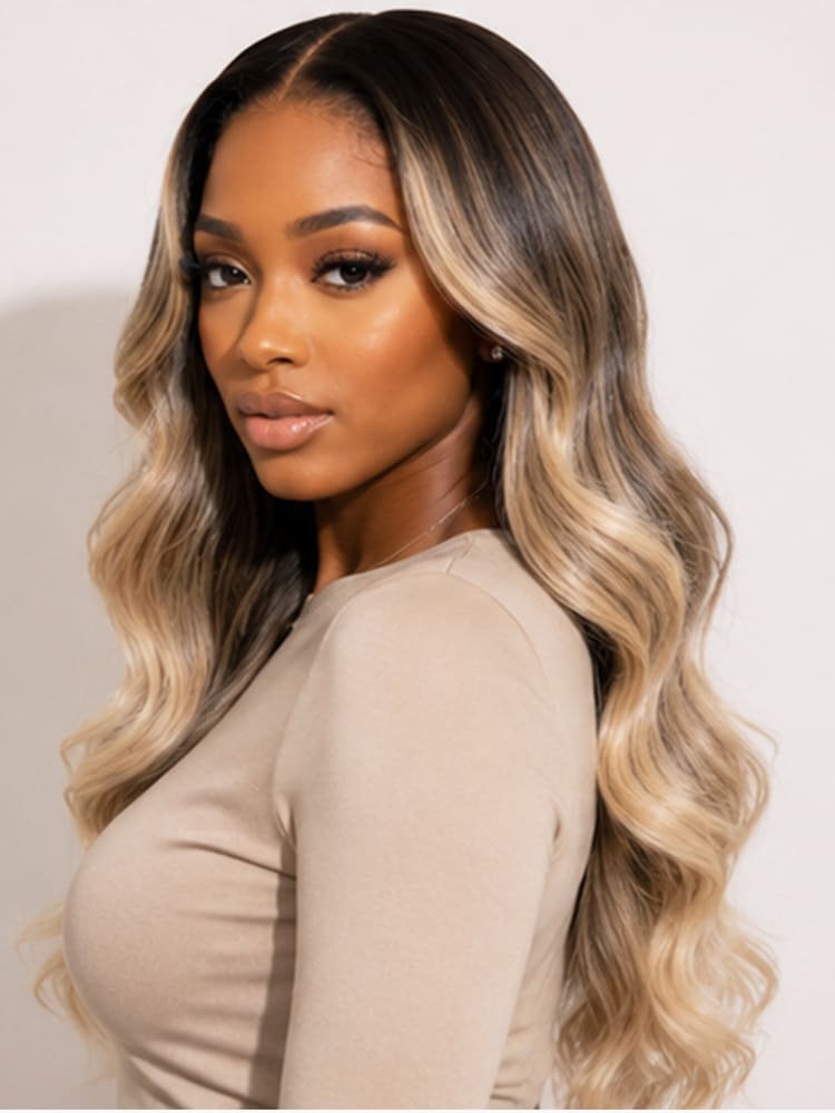 high density highlight wig