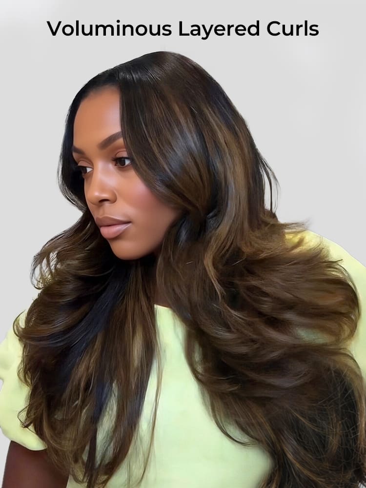 layered curls