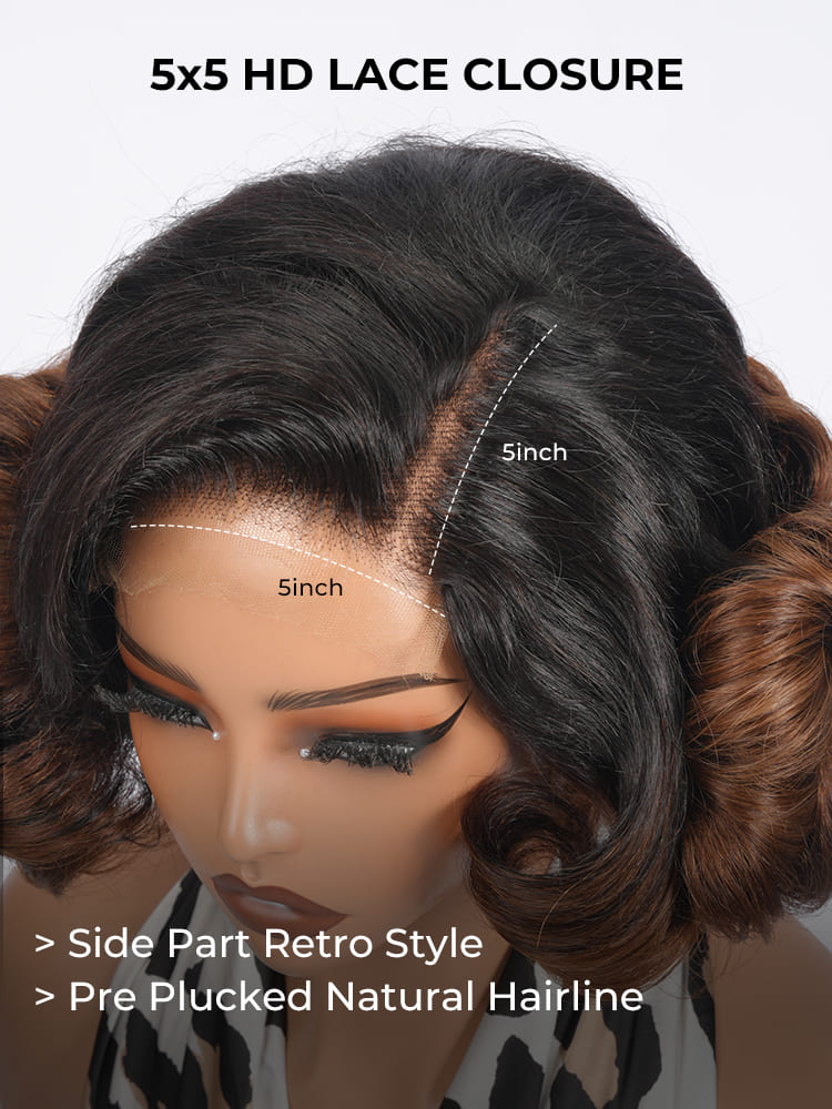 5x5 HD lace front wig