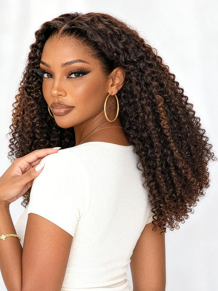 pixie curly hair glueless wig