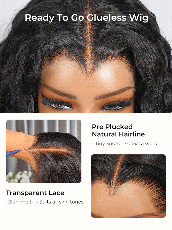 pre cut pre plucked natural hairline