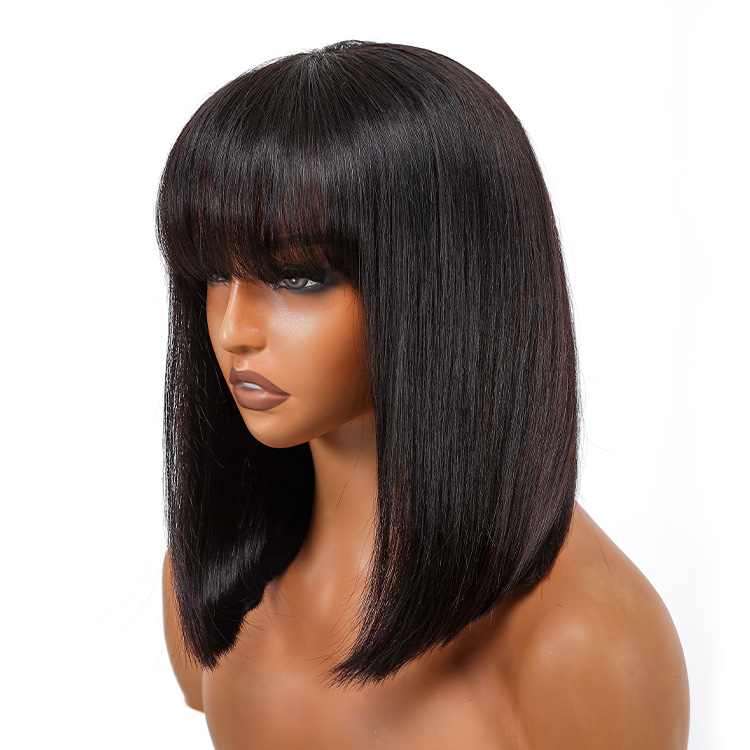 Straight Bob Wig With Bangs