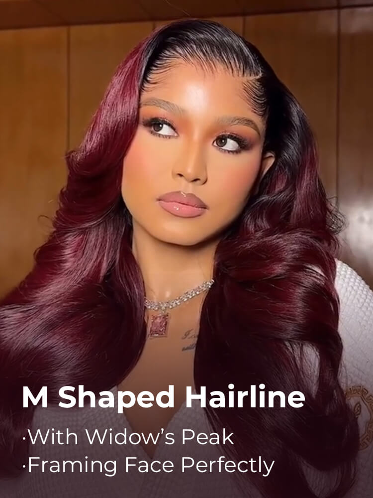 side part lace front wig