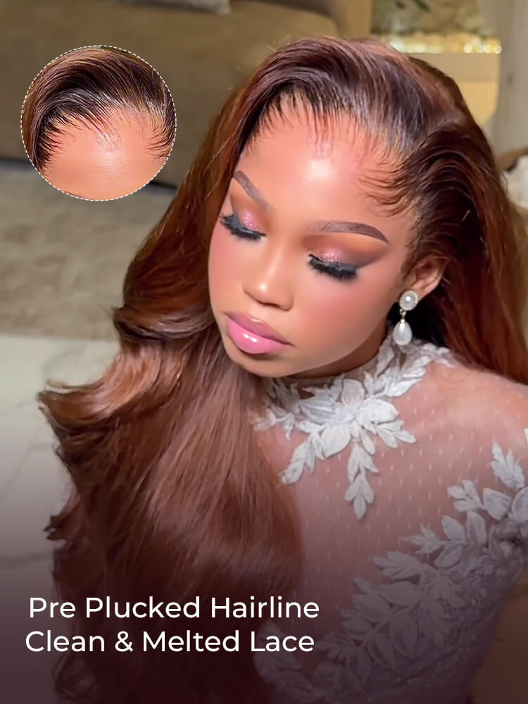 brown body wave wigs human hair