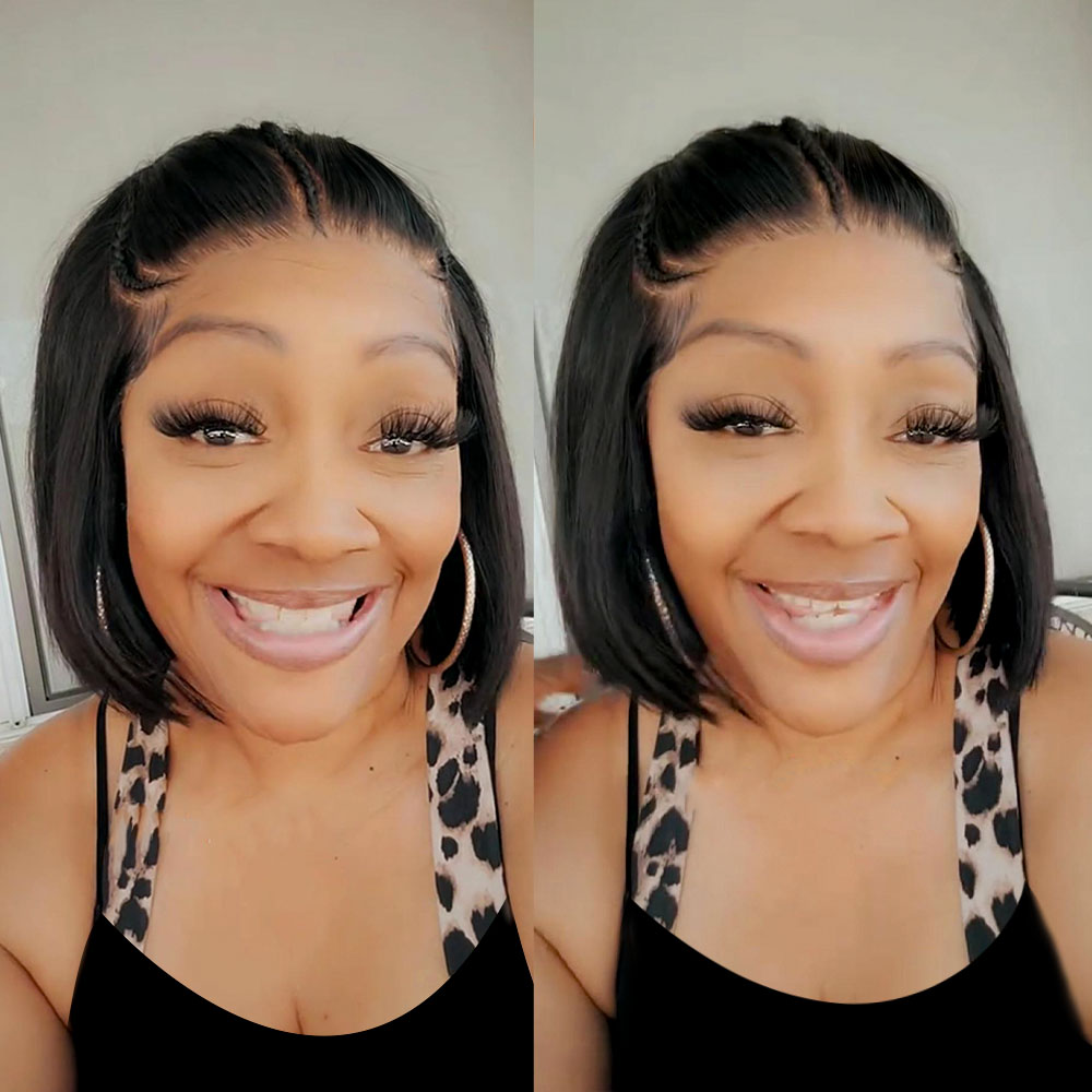 short bob glueless wig