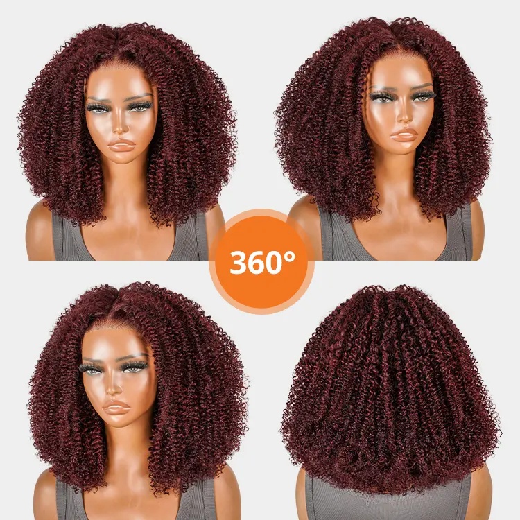 colored lace closure wig
