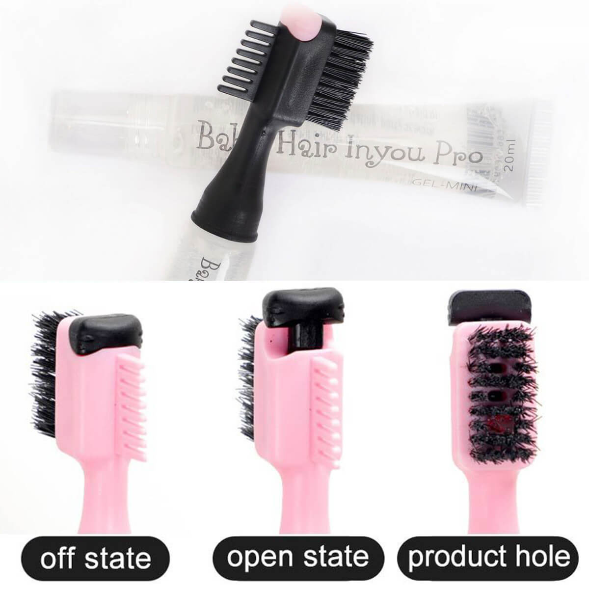 how to use edge control brush gel