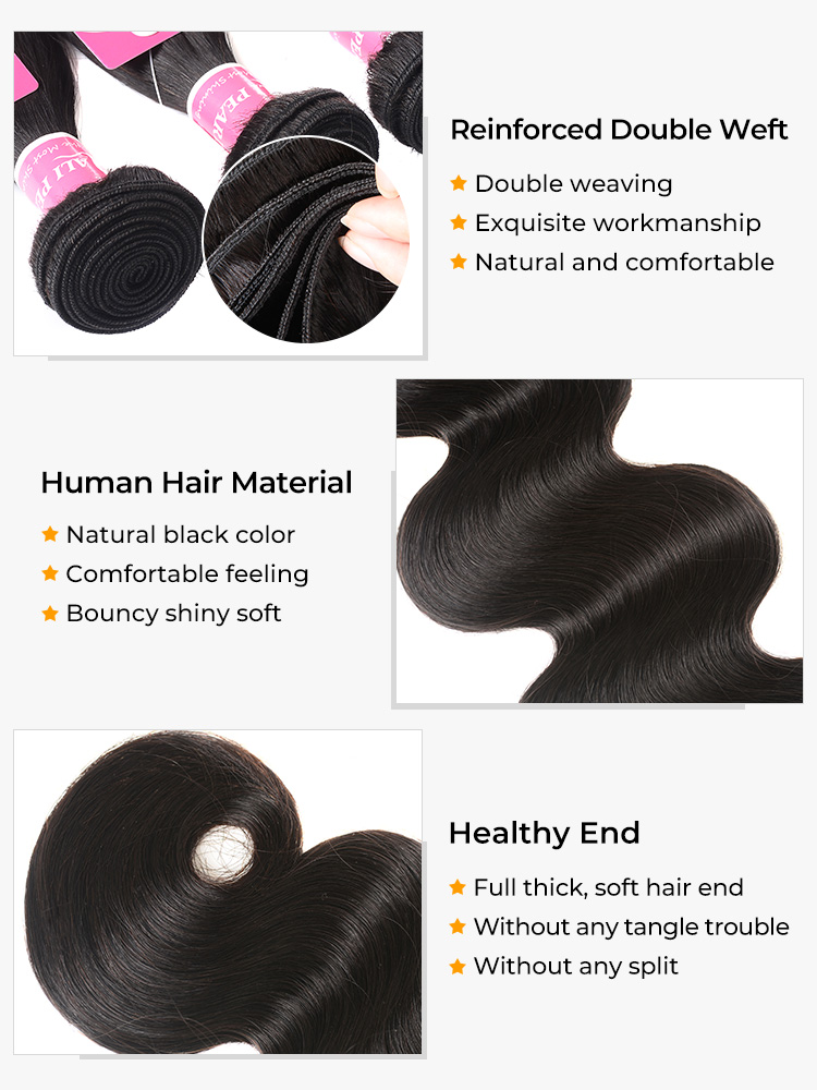 Human hair curly bundles