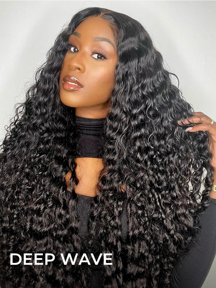 Deep Curly 150 Density Wig With Drawstring