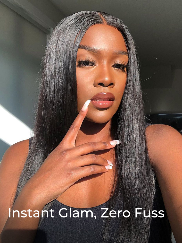 natural hairline straight wig