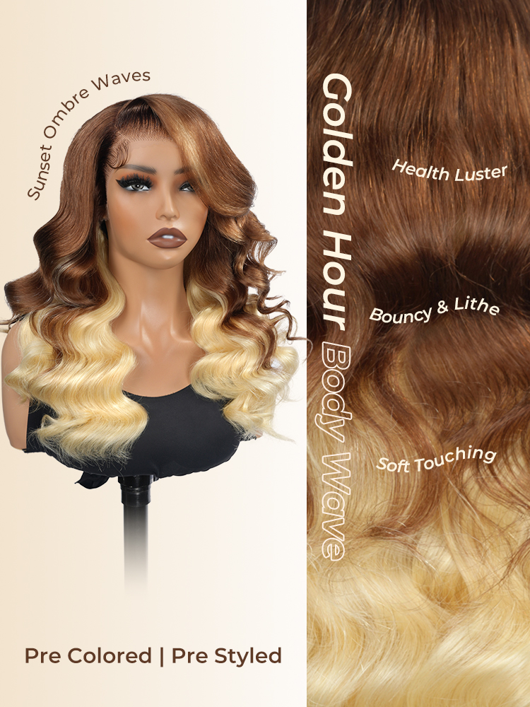 ombre lace frontal glueless wig