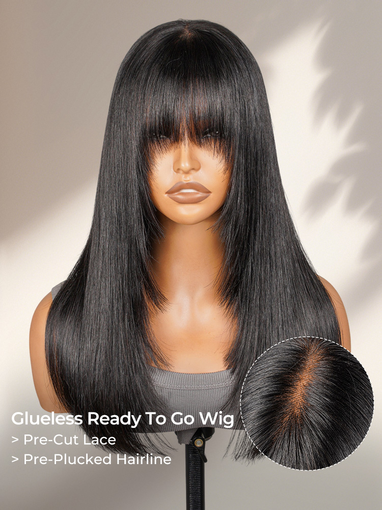 Ready To Go Straight Wig With Bang