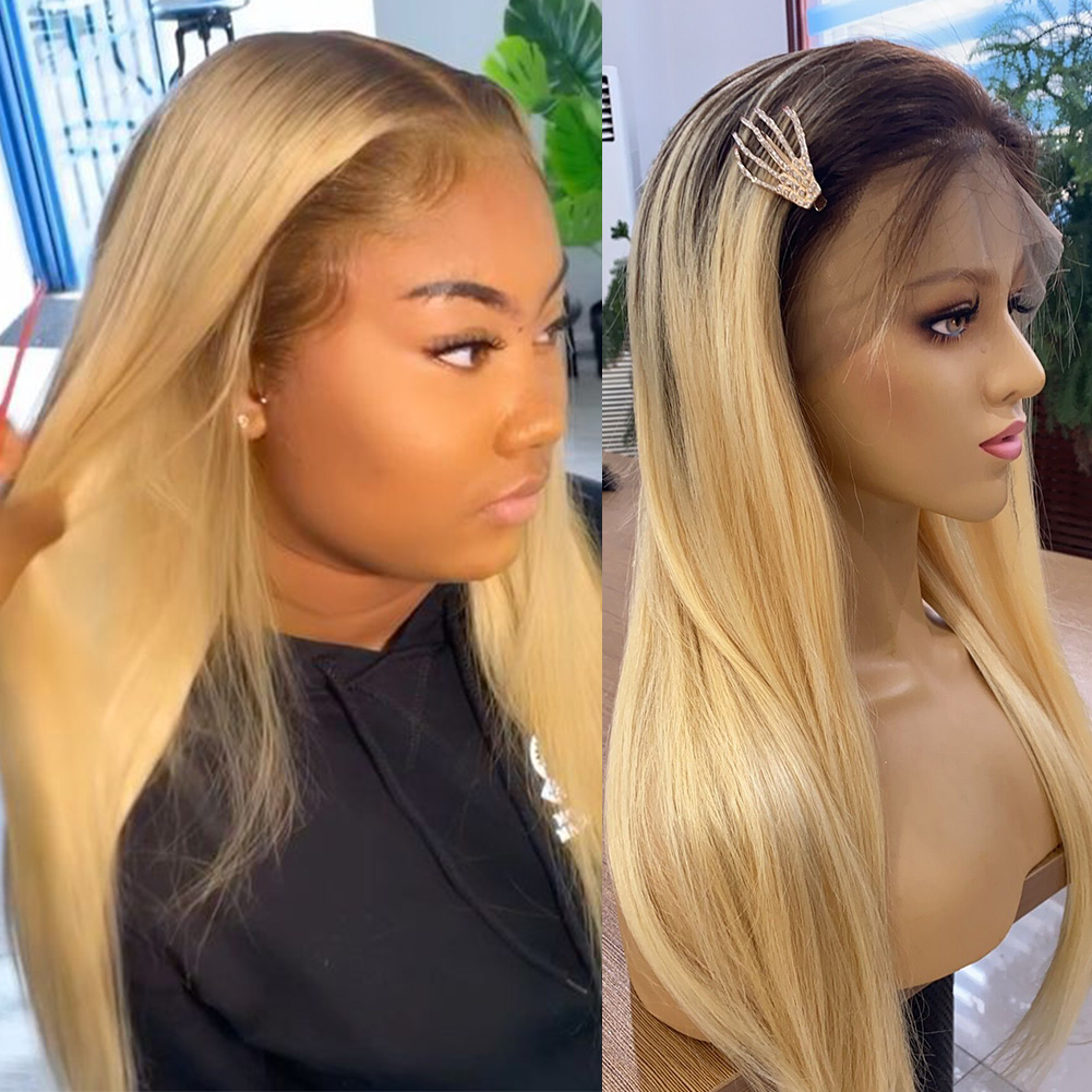 brown blonde wigs