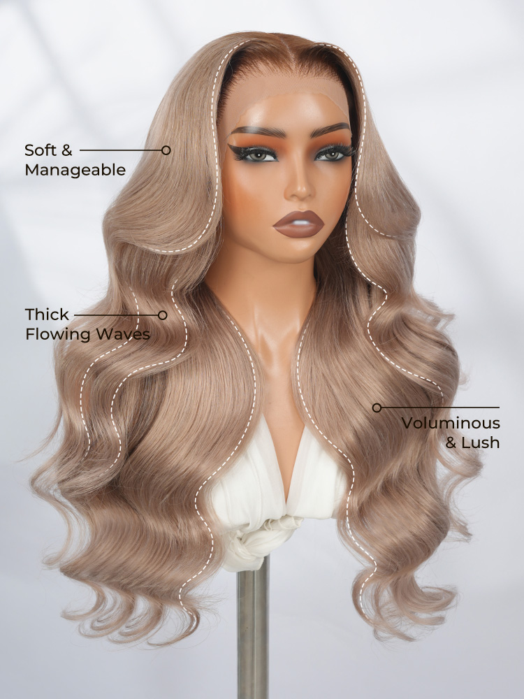salon quality layered wig