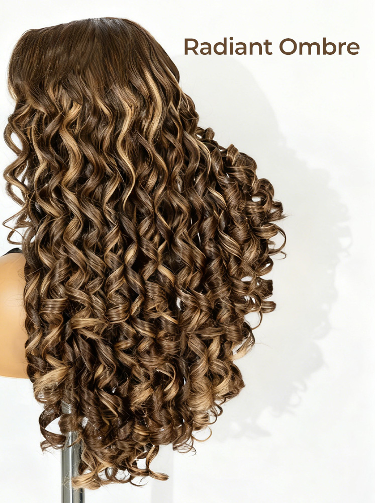 Highlight Curly Lace Closure Wig