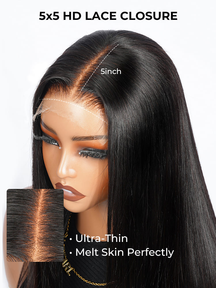 5x5 hd lace closure wig