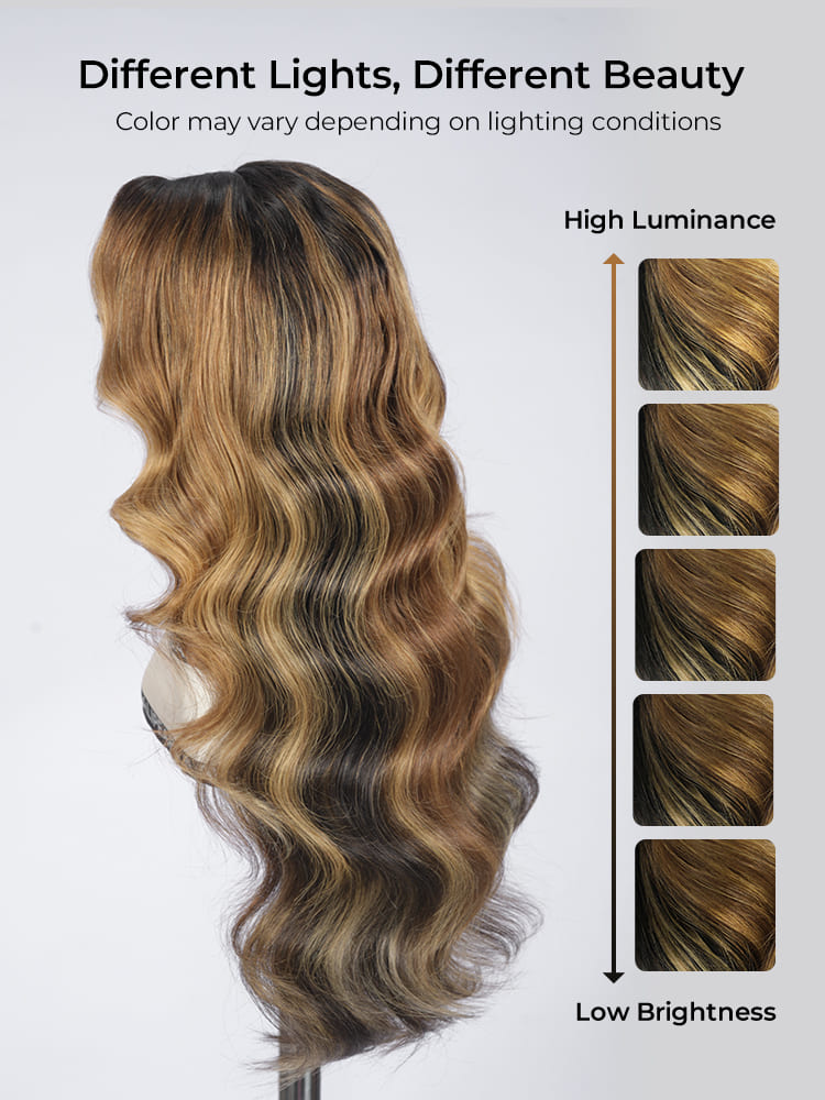 Highlight Lagos hairline body wave wig