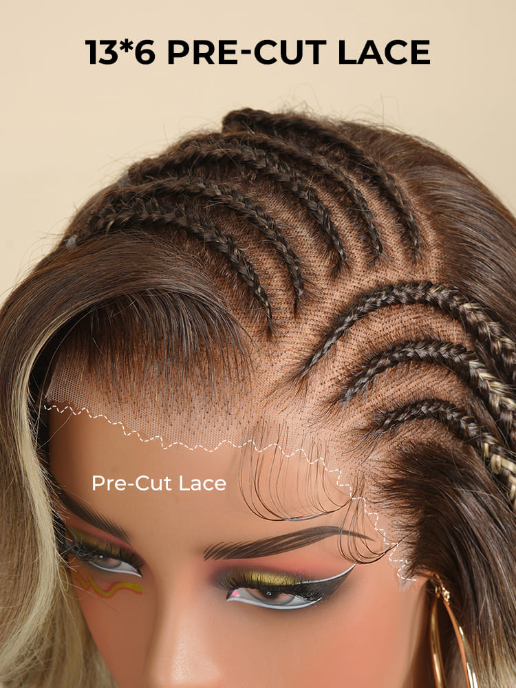 Pre cut Lace Glueless Wig