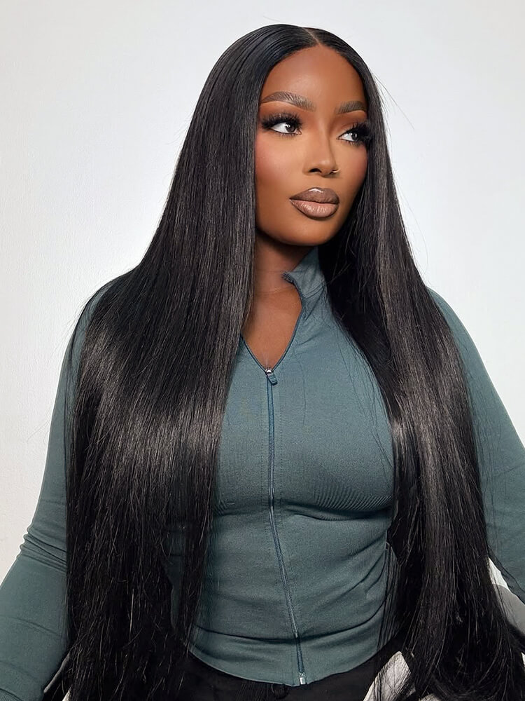 thick straight hair