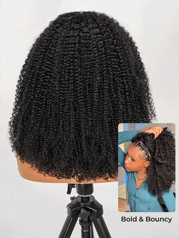 Afro Curly Half Wigs With Drawstrings