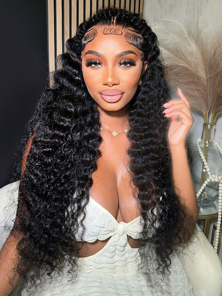 deep wave glueless 13x6 lace wig