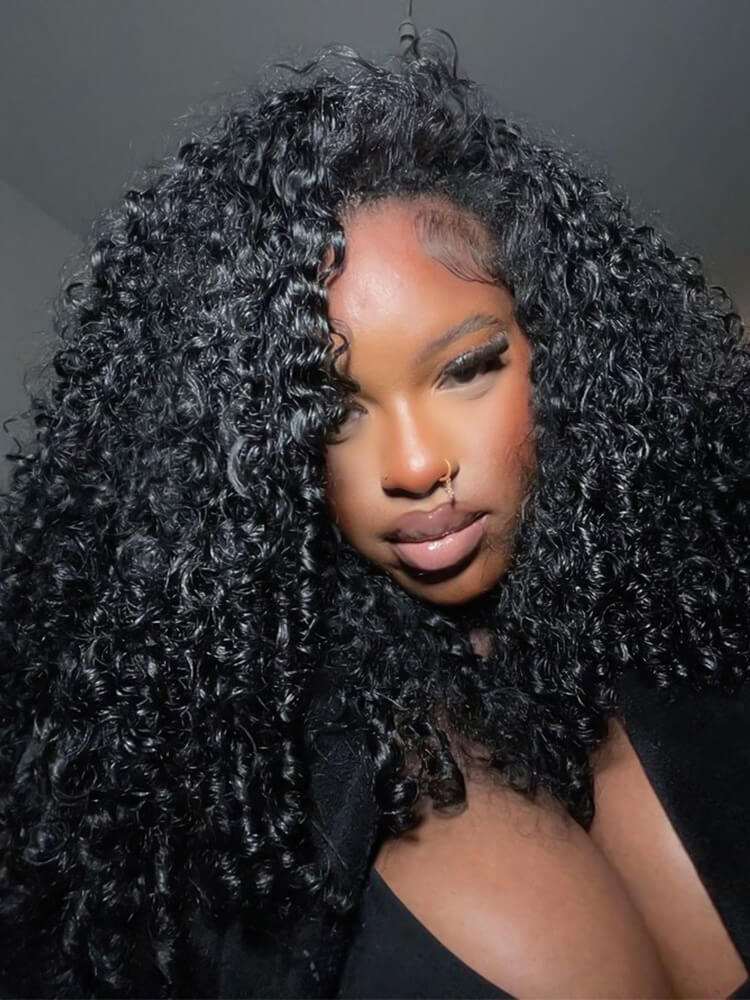 burmese curly glueless wig