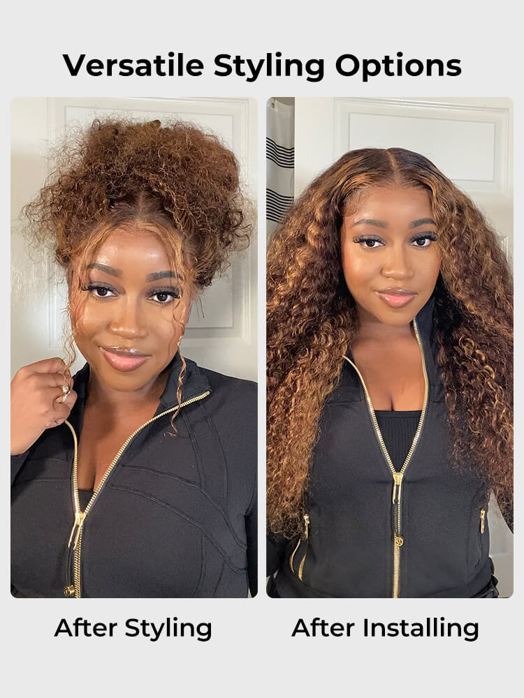 full & bouncy deep curly wig