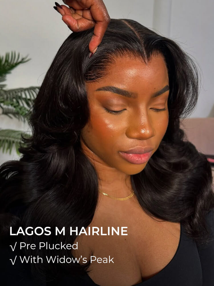 m hairline with widows peak