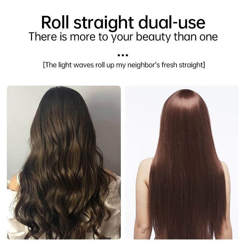 curly straight hair