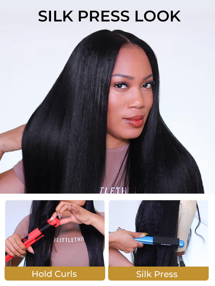u part wig straight hair