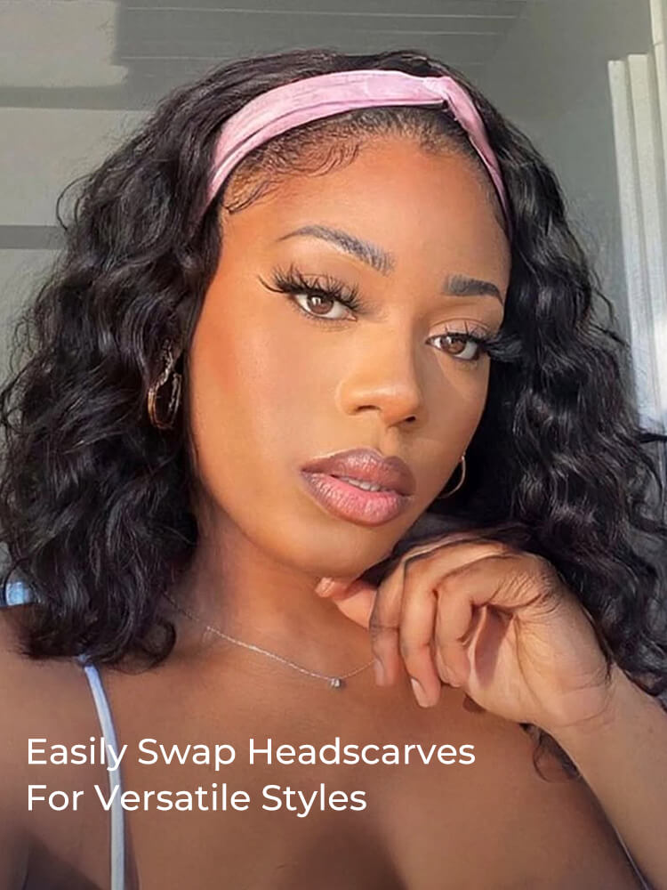 glueless curly wig with combs