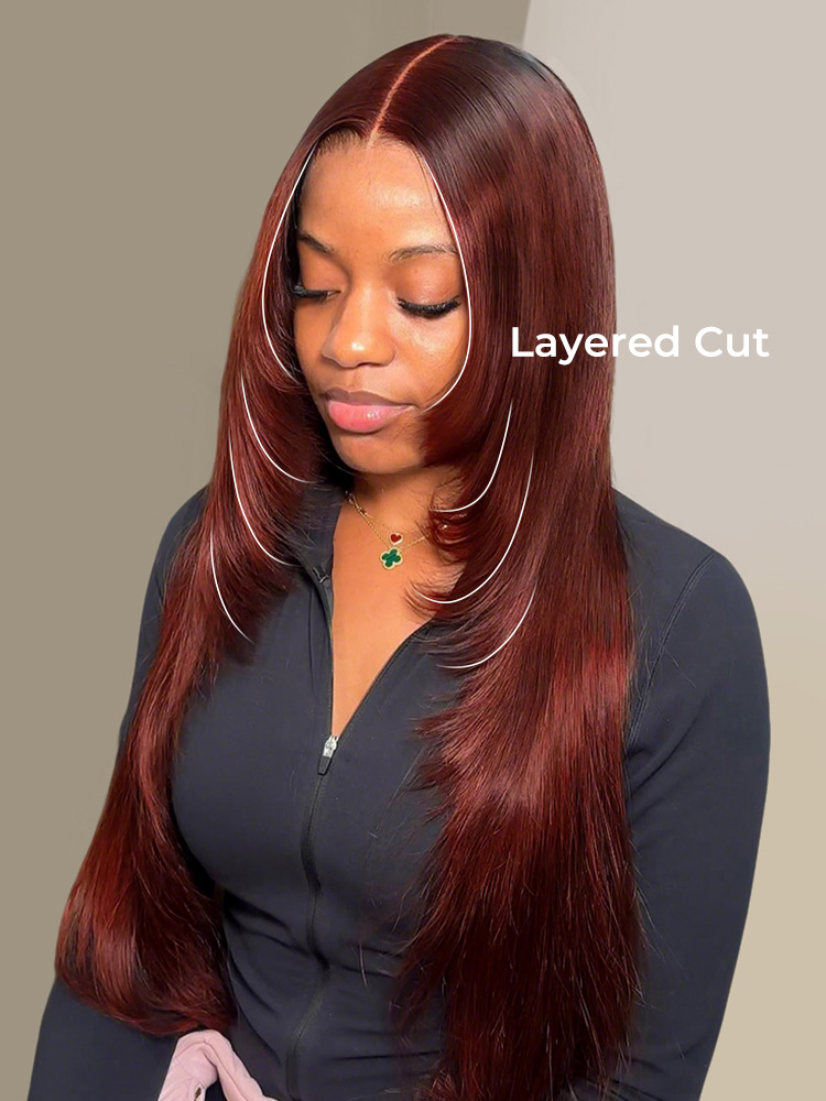 Glueless Layered Brown Wig