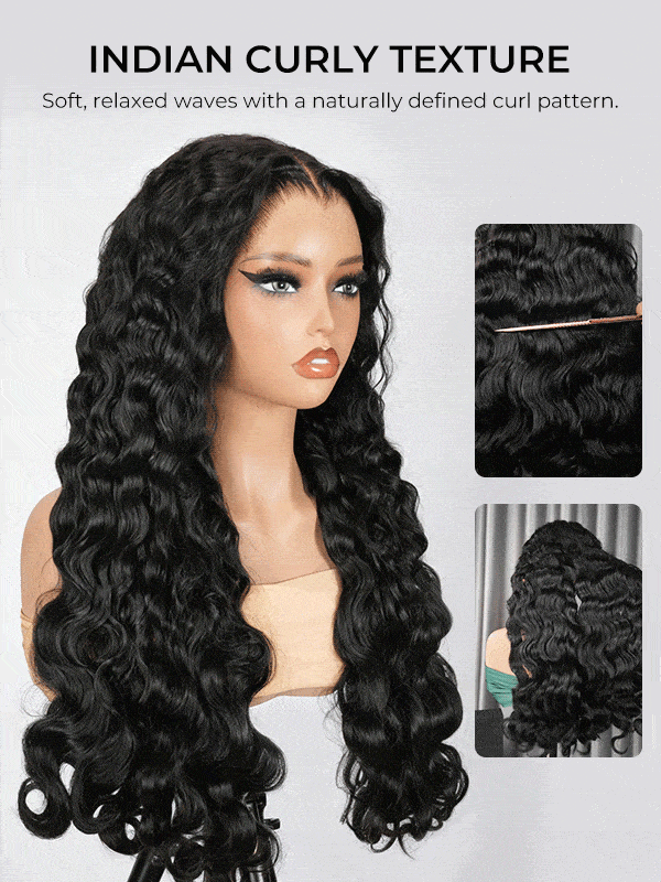 100% human hair Indian curly hair