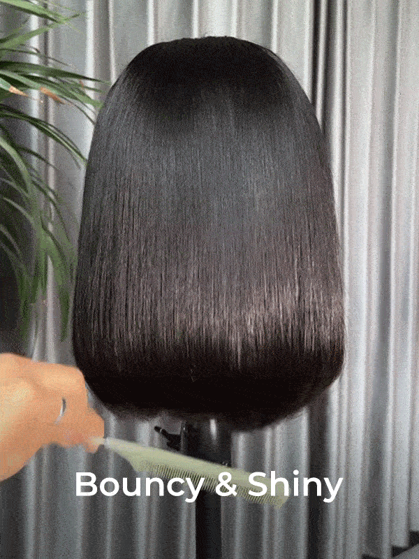 Straight Hair Human Hair Bob Wig 
