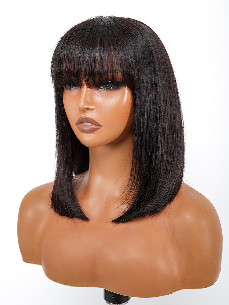 Short Bob Wig With Bangs