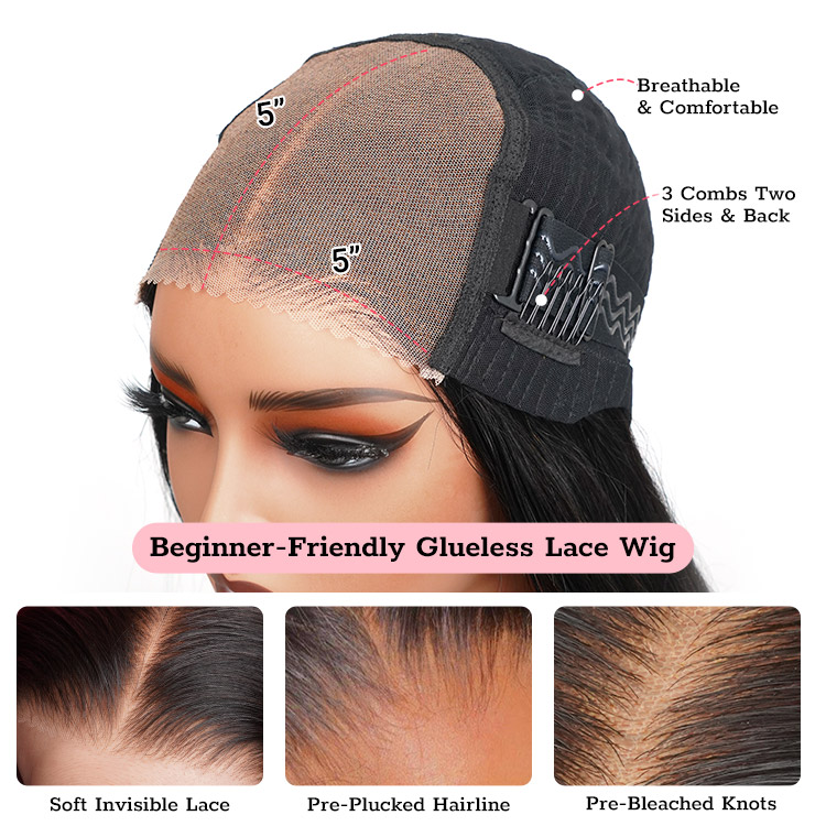 Pre-cut 5*5 HD lace