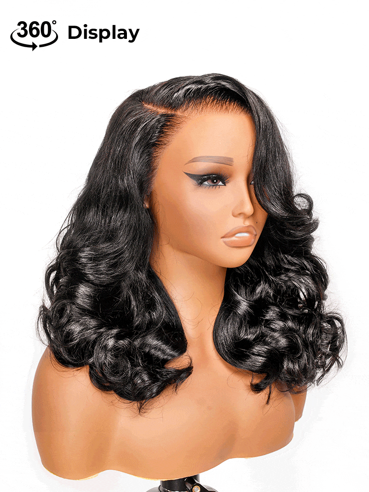 layered body wave wig