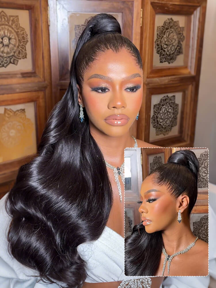 straight ponytail hairstyle
