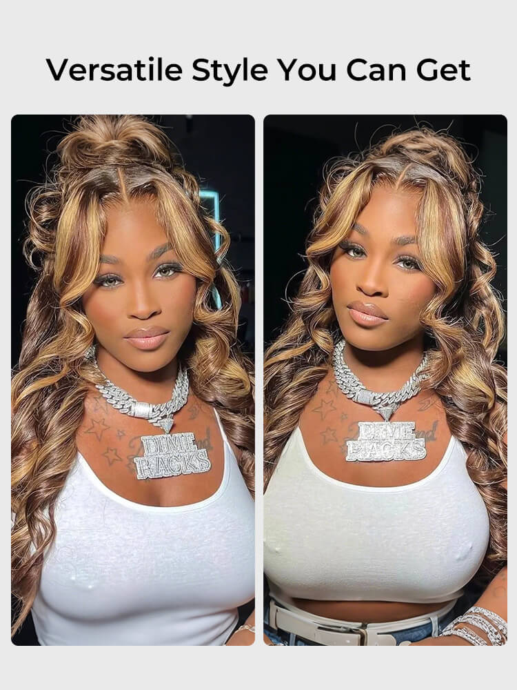 250% density body wave wig