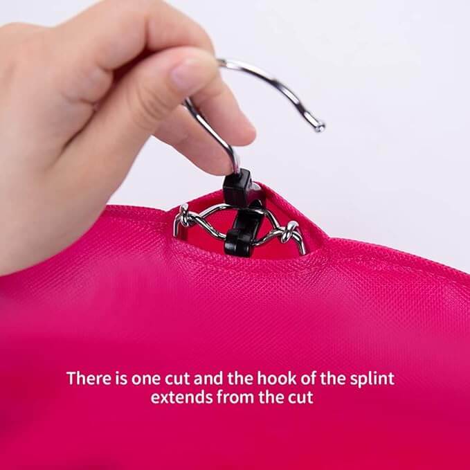 hair extension storage bag with hanger