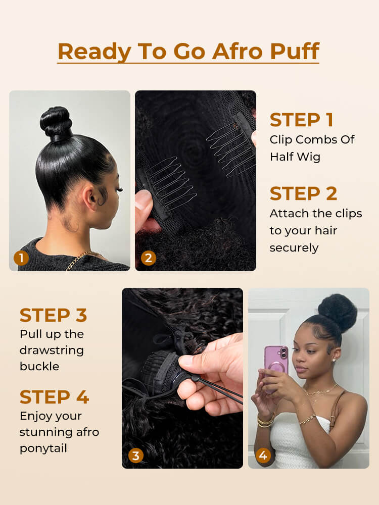 Ready To Go Afro Puff Extension