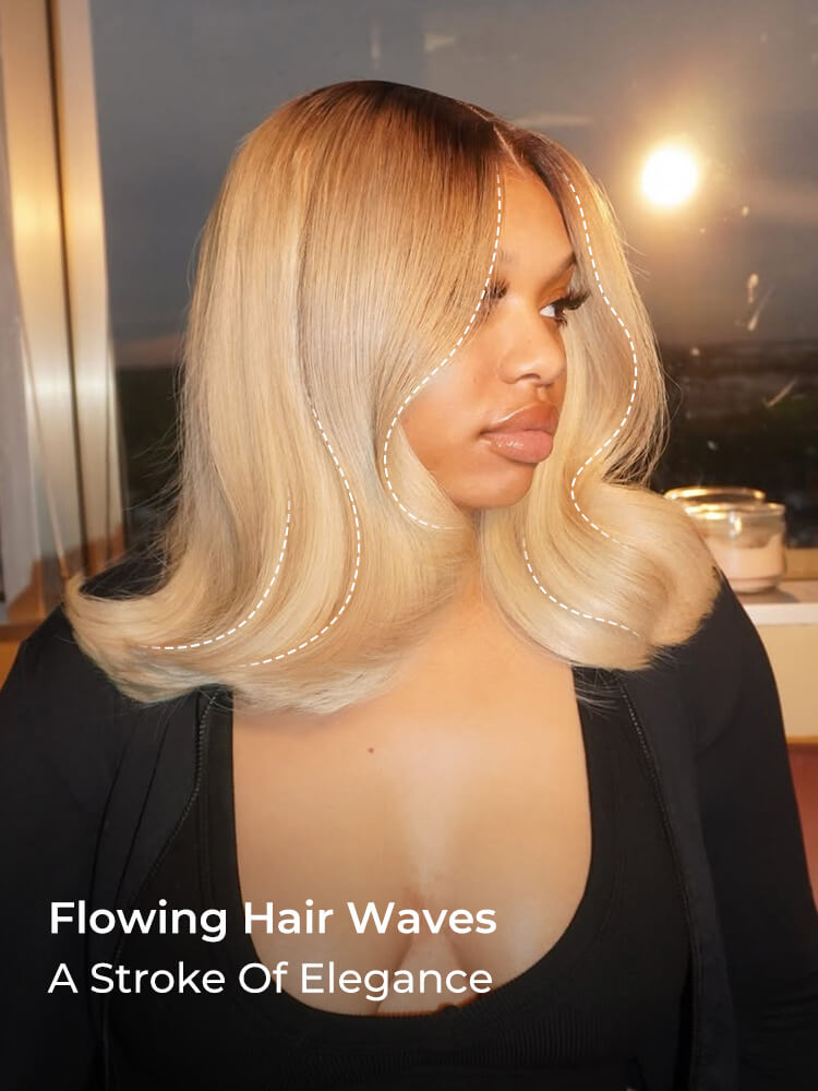 Blonde Ombre Shoulder Wig