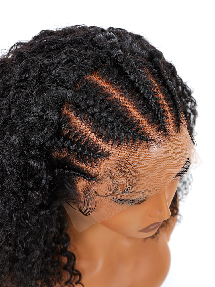 Braided curly bob