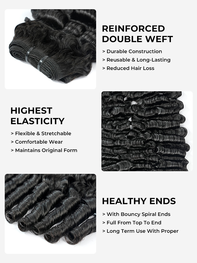 double weft human hair bundles