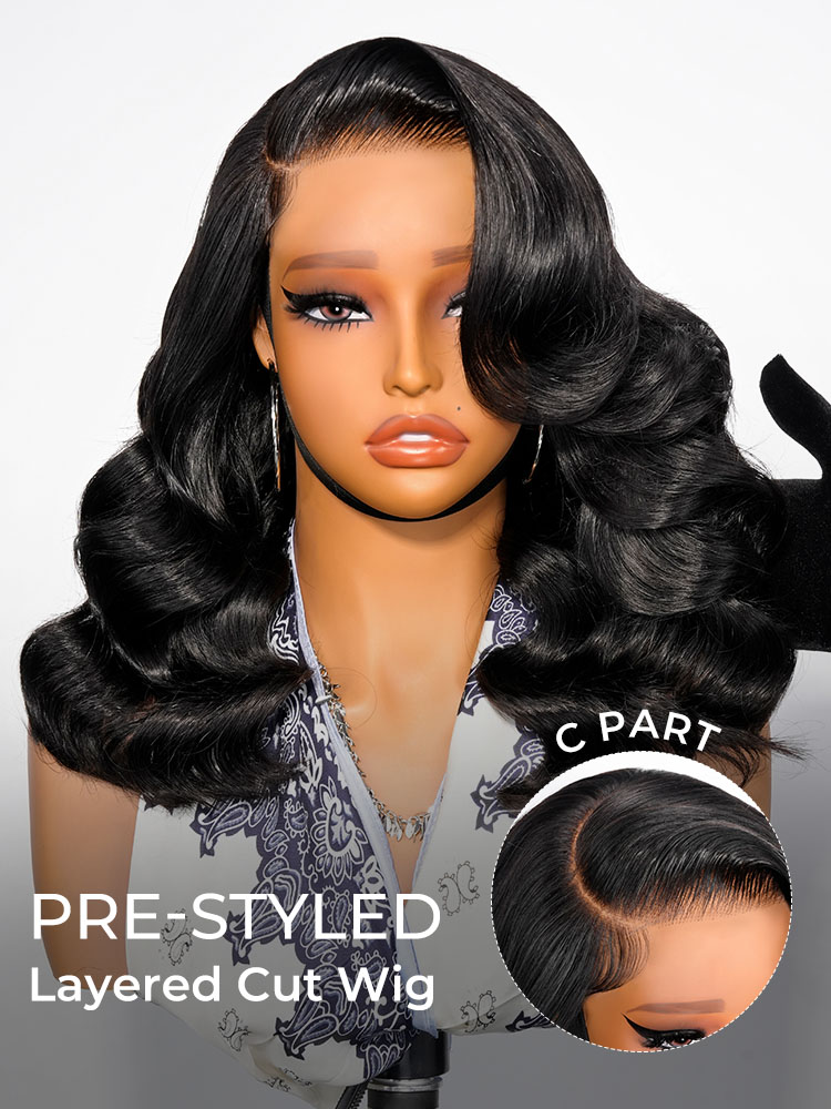 Drawstring Body Wave Lace Closure Wig