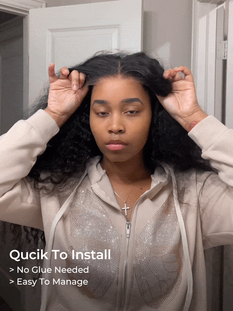 Water Wave Breathable Wig With Pre-Cut Lace