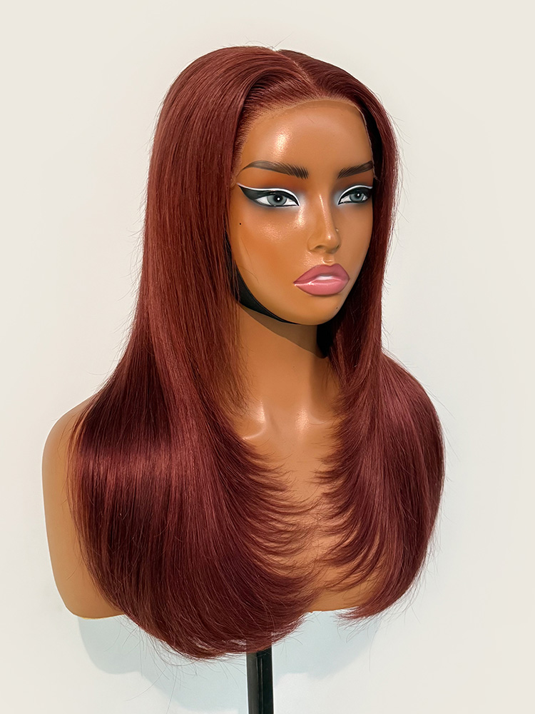 Reddish Brown Straight Wig